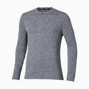 Férfi Mizuno Core Impulse Half Zip Tee quicksilver futás hosszú ujjú ruha