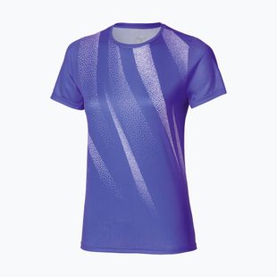 Női futópóló Mizuno Core Graphic Tee iris bloom Mizuno Core Graphic Tee iris bloom
