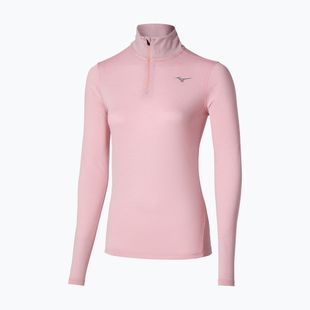 Női futó pulóver Mizuno Core Impulse Half Zip Tee fehérített lila