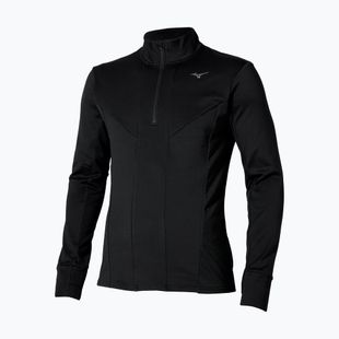 Férfi Mizuno Active Warm Half Zip futó hosszú ujjú fekete