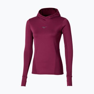 Női futó pulóver Mizuno Active Warm Hooded dark purple
