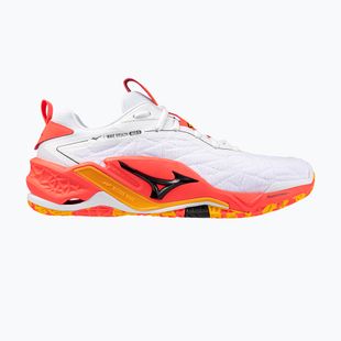 Mizuno Wave Stealth Neo 2 fehér/gyöngykorall 2/citrus kézilabdacipő