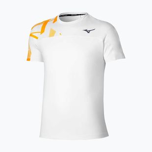 Férfi teniszpóló Mizuno Daybreakers Shadow white/citrus