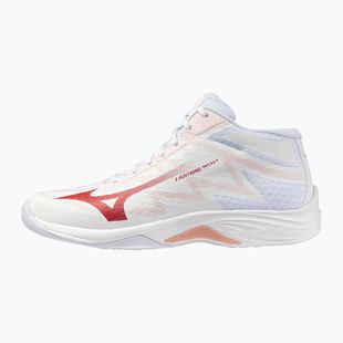 Női röplabdacipő Mizuno Lightning Select Mid white/rose elegance/lava falls