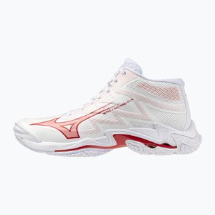 Női röplabdacipő Mizuno Wave Lightning Elite Mid white/rose elegance/lava falls