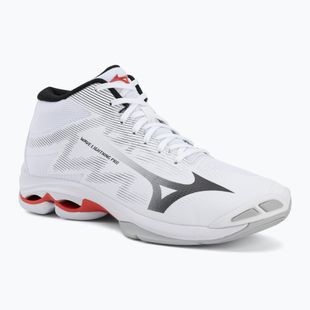 Röplabda cipő Mizuno Wave Lightning Pro Mid white/black/fiery red