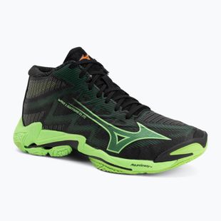 Röplabda cipő Mizuno Wave Lightning Elite Mid black/glowing apple/mandarin orange