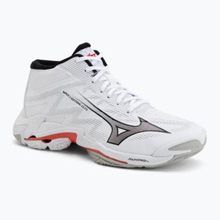 Röplabdacipő Mizuno Wave Lightning Elite Mid white/black/fiery red
