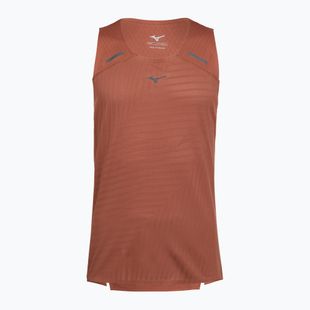 Férfi futópóló Mizuno Tech Light Tank copper brown