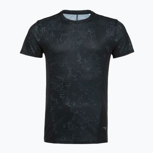 Férfi futópóló Mizuno Active DryAeroFlow Graphic black/gray