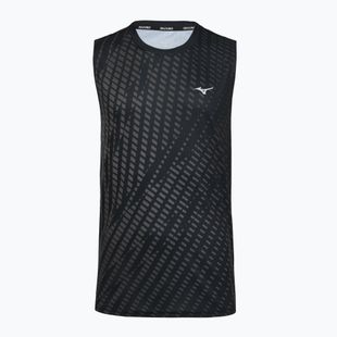 Férfi futópóló Mizuno Core Graphic Sleeveless black/gray