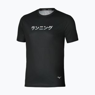 Férfi futópóló Mizuno Core Graphic Tee black