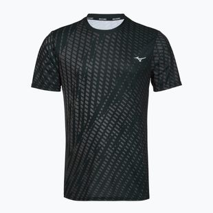 Férfi futópóló Mizuno Core Graphic Tee black/gray