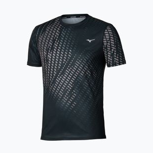 Férfi futópóló Mizuno Core Graphic Tee black/gray