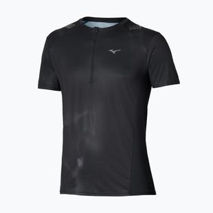 Férfi futópóló Mizuno Trail Graphic Tee black