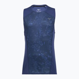Férfi futópóló Mizuno Active DryAeroFlow Graphic Tank Top estate blue