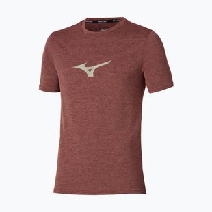 Férfi futópóló Mizuno Core Runbird Tee copper brown
