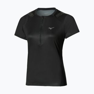 Női futópóló Mizuno Trail Graphic Tee black