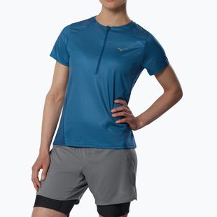 Női futópóló Mizuno Trail Graphic Tee sailor blue