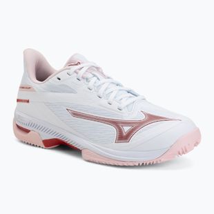 Női teniszcipő Mizuno Wave Exceed Court CC W white/pinkesque/barbados cherr