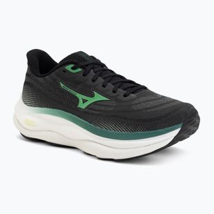 Férfi futócipő Mizuno Wave Sky 9 black/goblin green/alpine green