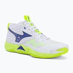 Röplabdacipő Mizuno Wave Momentum Elite Mid white/lightning yellow/dazzling blue