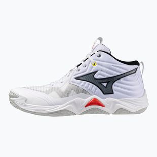Röplabdacipő Mizuno Wave Momentum Elite Mid white/black/fiery red