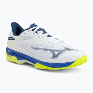 Teniszcipő Mizuno Wave Exceed Court CC white/dazzling blue/lightning