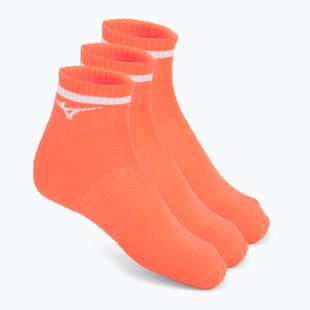 Zokni Mizuno Training Mid With Line Lava Orange