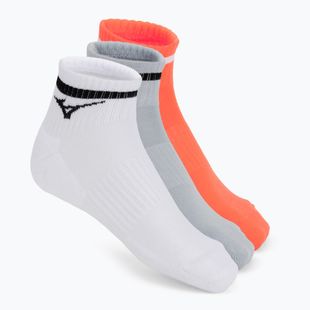 Zokni Mizuno Training With Line white/cloudspace/lava orange