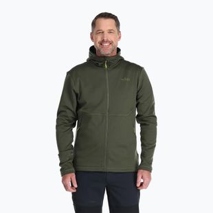 Férfi pulóver Rab Superflux Hoody army QFE-89