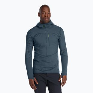Férfi trekking pulóver Rab Ascendor Summit Hoody orion blue