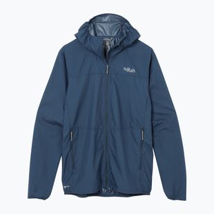 Férfi Rab Windgather Hoody kabát tempest blue