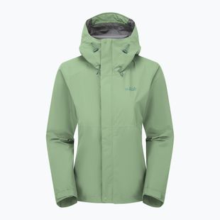 Női esőkabát Rab Downpour fig green