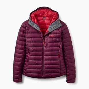 Női pehelykabát Rab Microlight Alpine Hoody mulberry