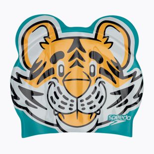 Speedo Nyomtatott karakteres narancssárga-zöld sapka 8-00232614671