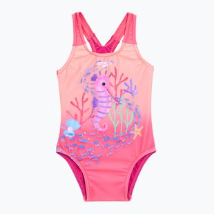 Gyerek egyberészes fürdőruha Speedo Digital Printed bloominous pink/cupid coral