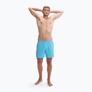 Speedo Hyperboom Splice 16" férfi úszónadrág picton kék/true cobalt/mandarin peel