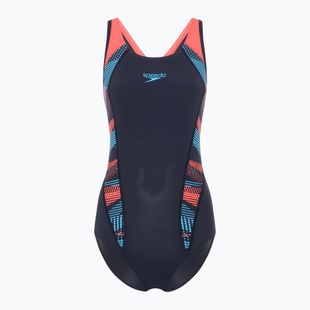Speedo Placement Laneback női egyrészes fürdőruha zoom boom placement/true navy