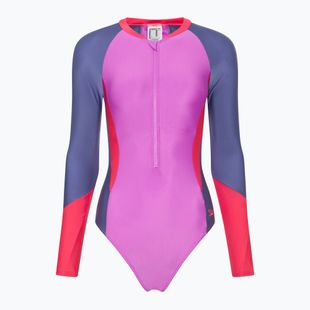 Speedo Colour Block női egyrészes fürdőruha neonlila