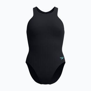 Speedo Racer Zip női egyrészes fürdőruha beépített melltartóval antracit antracit