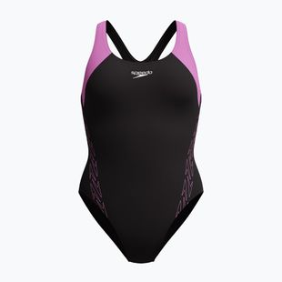 Női egyrészes fürdőruha Speedo HyperBoom Splice Racerback neon violet