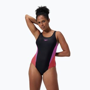 Női egyrészes fürdőruha Speedo Colourblock 2.0 neon violet