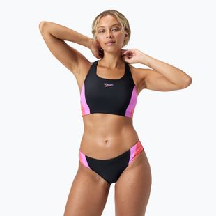 Speedo Colourblock Splice 2.0 női kétrészes fürdőruha neonlila színben