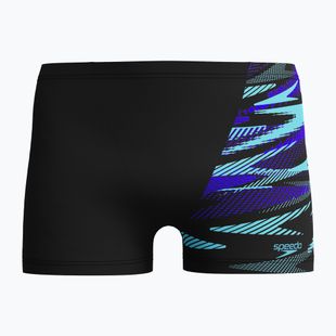 Férfi úszónadrág Speedo HyperBoom V-Cut Aquashort black/cobalt pop