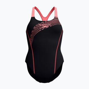 Női egyrészes fürdőruha Speedo Medley Logo Medalist coral sands