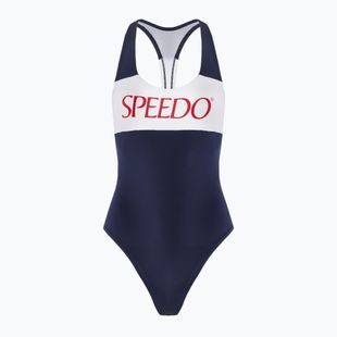 Speedo Colourblock Racerback női egyrészes fürdőruha peacoat
