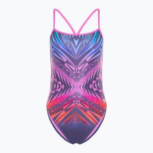 Speedo Placement Digital Vback balance blend/hapuna kék női egyrészes fürdőruha