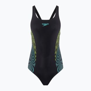 Speedo Placement Muscleback hiper sárga egyrészes fürdőruha