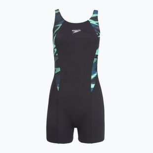 Női egyrészes fürdőruha Speedo HyperBoom Splice Legsuit dark teal